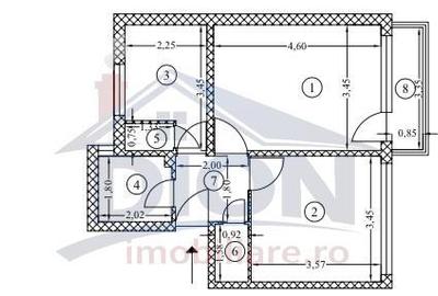 Apartament cu 2 camere decomandat, mobilat în Drumul Taberei
