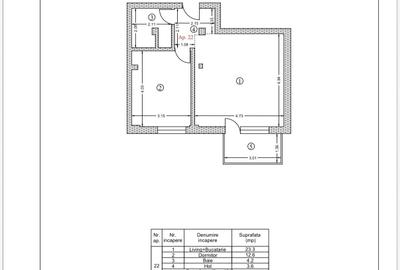Apartament cu 2 camere în Central