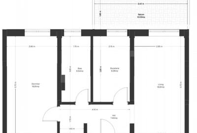 Apartament cu 2 camere semidecomandat în Ghirodei