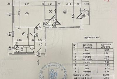 DEMOCRATIEI-2cam transf in 3c,cf1A,sd,3/4, mob+util - 95000 euro - 20