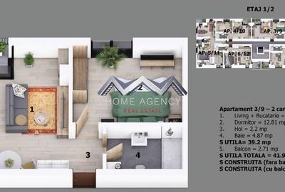 Apartament 2 camere Otopeni central | bloc cu lift | include parcare - 8