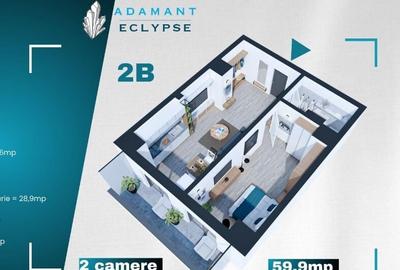 Apartament cu 2 camere semidecomandat în Nicolina - 3