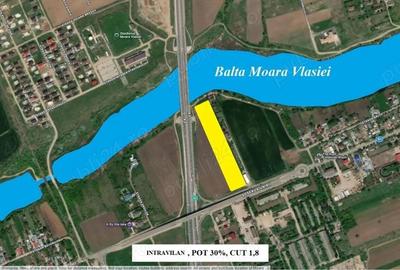 Particular, 10.200 mp. teren situat in Moara Vlasiei cu acces din DJ - 6