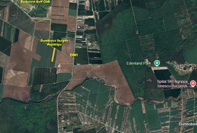 Lot de casa lângă DN1, Tâncăbești Snagov, intrarea Bucharest Golf Club - 1