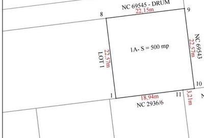 Teren de 500 mp, în Balotești - 2