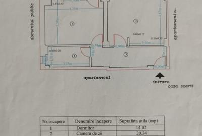 Apartament cu 2 camere decomandat, mobilat în Kamsas - 9