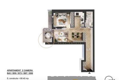 Apartament de 2 camere in zona Pipera My Place North - 2