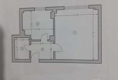 Garsonieră decomandată în Central - 1