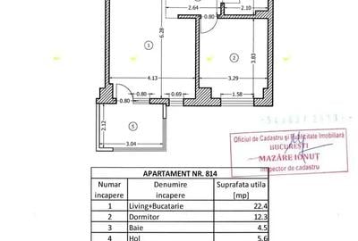 Apartament cu 2 camere semidecomandat, mobilat în 13 Septembrie - 21