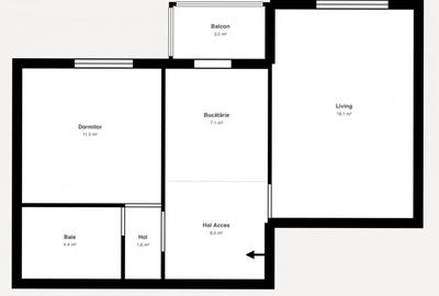 Apartament cu 2 camere decomandat, mobilat în Soarelui - 10