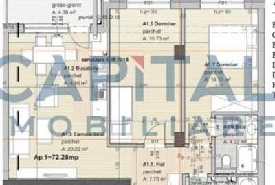 Apartament cu 3 camere, 72mpU, etaj intermediar, optional parcare subterana! - 9