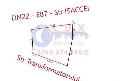 Teren Construcții intravilan de 1648 mp, în Vest