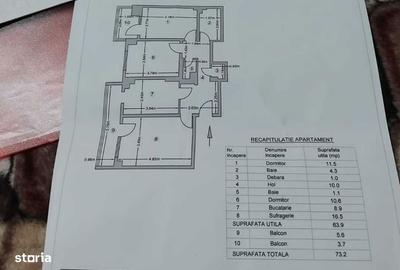 Apartament cu 3 camere decomandat în Central