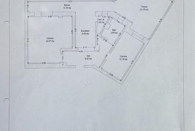 Vand apartament cu 2 camere etaj 1 zona Modern - 5