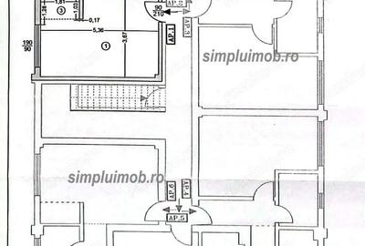 Apartament cu 2 camere decomandat, mobilat în Central - 1
