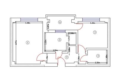 Apartament decomandat cu 2 camere, etaj1/3, Vaslui, Vis-a-vis de Primarie - 2