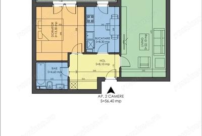 Apartament cu 2 camere decomandat în Central - 1