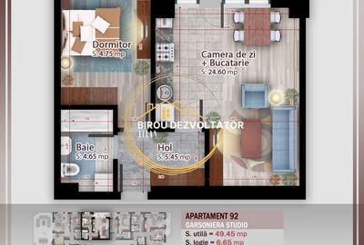 Apartament cu 2 camere decomandat în Theodor Pallady - 9