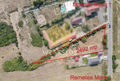 Teren Construcții intravilan de 2492 mp, în Bucovăț (Remetea Mare) - 1