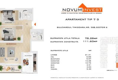 Apartament cu 3 camere decomandat în Gorjului - 1