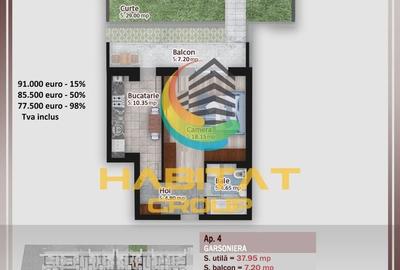 Pallady Garsoniera cu gradina, confort și stil în bloc nou - 6