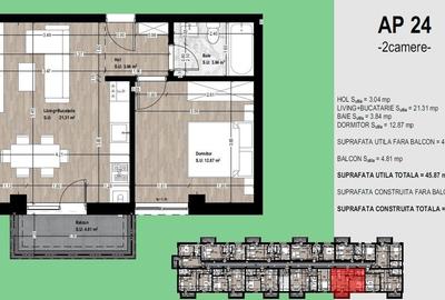 Mută-te acum! Apartament nou, mobilat, utilat, parcare și TVA incluse - 8