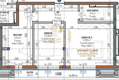 Apartament de 3 camere semidecomandat | Bloc nou Baciu - 1