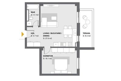 Apartament cu 2 camere nedecomandat în Aradului - 2