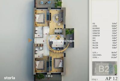Apartament cu 4 camere decomandat în Titan - 5