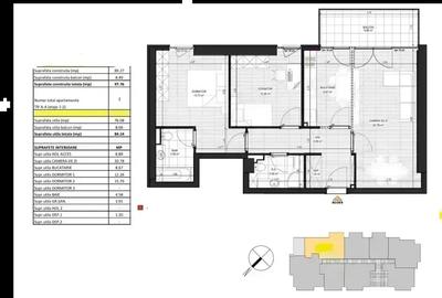 Apartament 3 camere cu parcare| Incalzire in pardoseala|  Comision 0| Apartament 3 camere cu parcare| Incalzire in pardoseala|  Comision 0| - 10