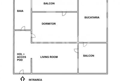 Apartament de vanzare 2 camere pod depozitare parcare si 2 balcoane - 4