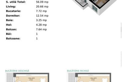 Apartament cu 2 camere decomandat în Vest - 2