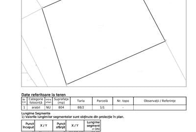 Teren agricol extravilan de 805 mp, în Frumușani