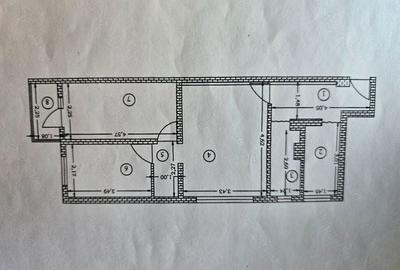 Apartament cu 3 camere semidecomandat în 9 Mai - 10
