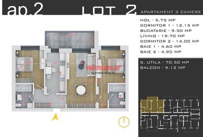 Apartament cu 3 camere în Titan - 5
