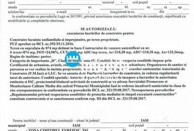 Teren cu autorizatie de vanzare in Iasi, zona Pacurari - 7