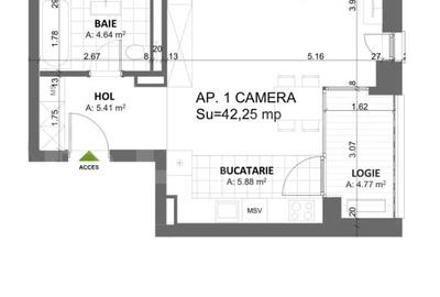 Apartament cu 1 camera Timisoara Nord- Cal. Totontalului - 1