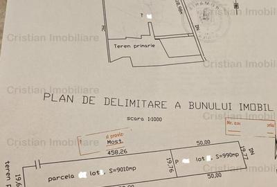 CENTURA 15E/mp , intravilan de constructii - 10.000 mp desch - 2