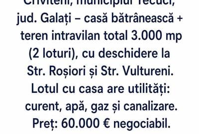Casă cu 3 camere în Central