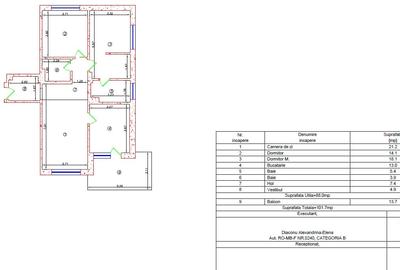 Apartament 3 camere 2 bai si terasa 14 mp in complexul Green Garden. - 2