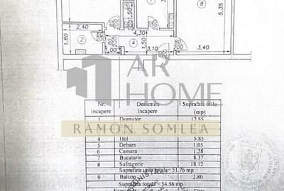 Apartament cu 2 camere în 9 Mai - 5