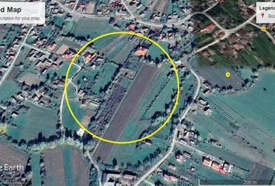 Teren de 1300 mp, în Bozânta Mică