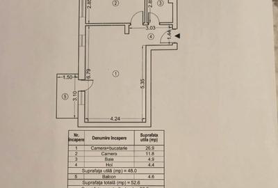 Apartament 2 camere Exigent Plaza | Faza 5 - 6