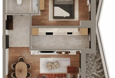 Apartament cu 2 camere decomandat în Dacia - 2