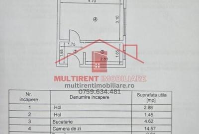 Str.Eternitatii - Apartament 2 camere etaj 3 ! - 3