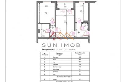 Apartament cu 2 camere decomandat în Piața Centrală - 1