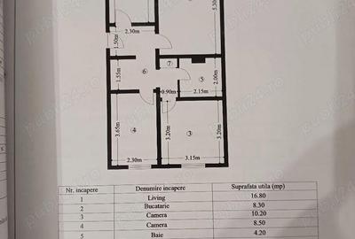 Apartament cu 3 camere decomandat în Scriitorilor - 7