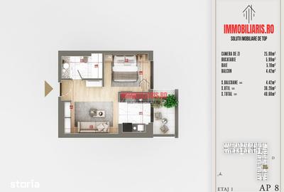 Apartament cu 2 camere în Theodor Pallady - 8