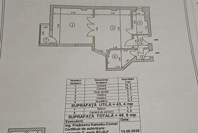 Apartament cu 2 camere nedecomandat în Calea Călărașilor