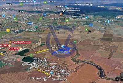 NOU - Oportunitate: 14,5 EURO/mp - 27,2 Hectare - Nodul A0 Glina - 4